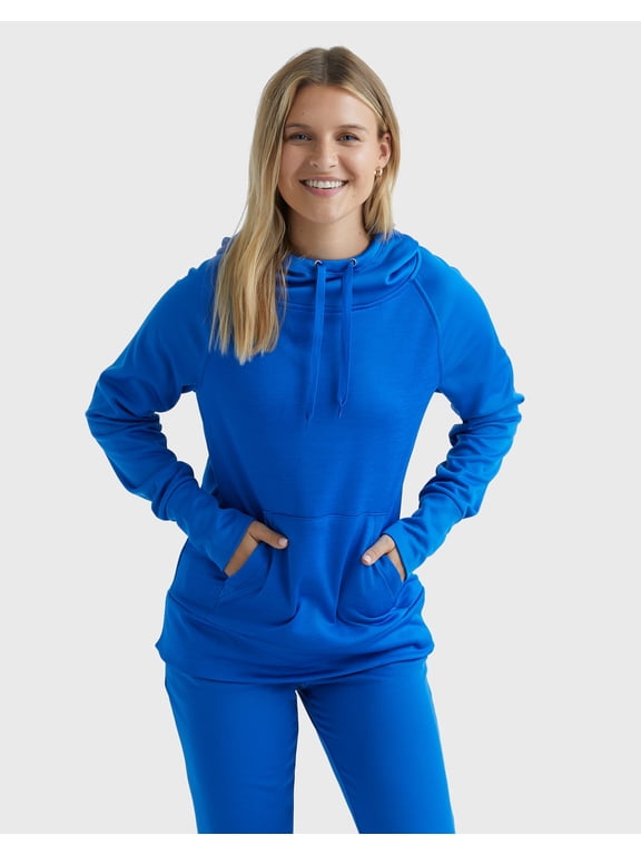 Sport Women's Performance Fleece Hoodie Awesome Blue/Awesome Blue Heather L