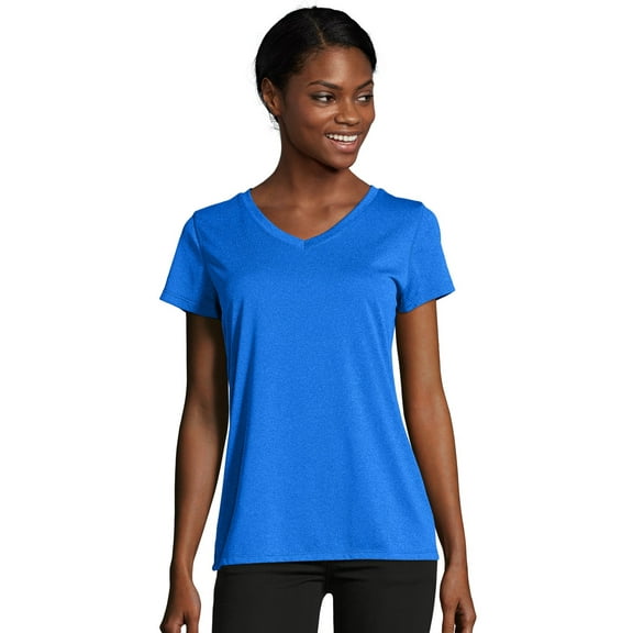 Hanes Sport Women's Performance V-Neck T-Shirt, Sizes S-XXL