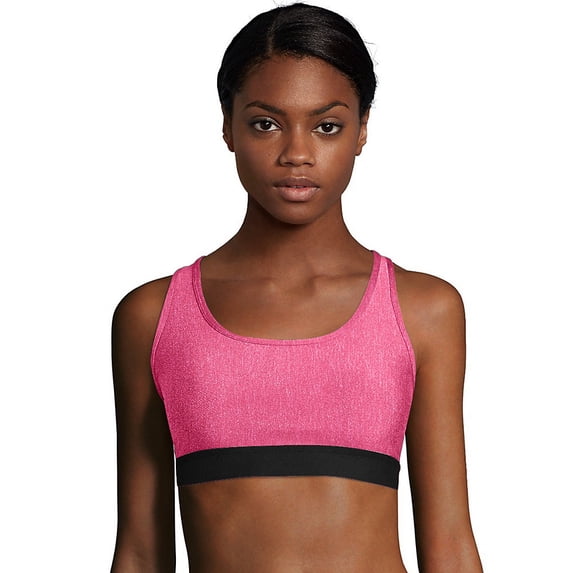 Hanes Sport Women's Racerback Compression Sports Bra