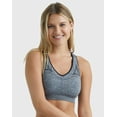 thumbnail image 1 of Hanes Sport Women's Seamless Racerback Sports Bra Ebony Heather M, 1 of 8