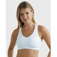 thumbnail image 1 of Hanes Sport Women's Seamless Racerback Sports Bra White M, 1 of 10
