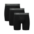 thumbnail image 1 of Underwear Boxer Briefs with Stay Dry Pouch, 3-Pack, Cotton Stretch Underwear, Black, 1 of 11