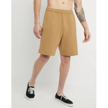 Hanes Sweat Shorts Men's Garment Dyed Midweight Elastic Waist Drawcord 8 inseam