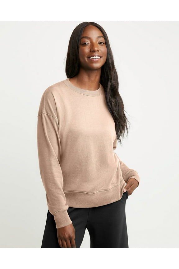 Sweatshirt Originals French Terry Crewneck Women Relaxed Fit Fleece XS-2XL