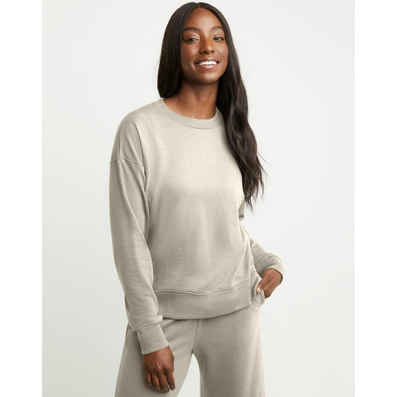 Hanes Sweatshirt Originals French Terry Crewneck Women Relaxed Fit Fleece XS-2XL