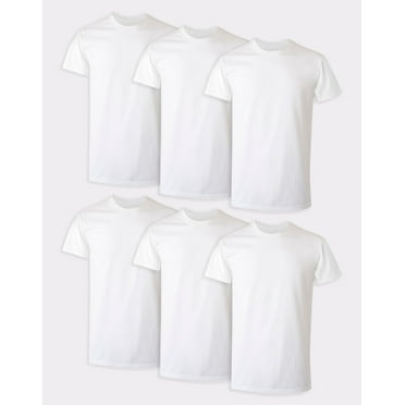 Hanes T-Shirt 6-Pack Ultimate Men's ComfortSoft FreshIQ Crewneck FreshIQ Short Sleeve Tee