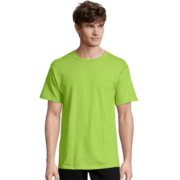 Hanes T-Shirt Essentials Men's Short Sleeve Tee Crewneck Cotton Full Cut Fit Midweight S-3XL 5283
