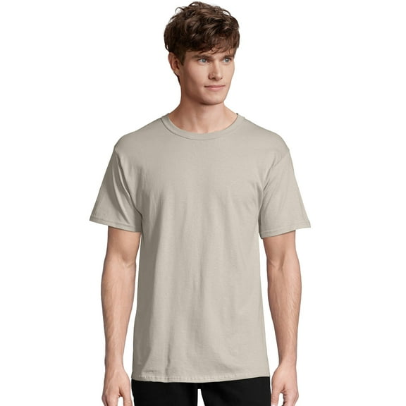 Hanes T-Shirt Essentials Men's Short Sleeve Tee Crewneck Cotton Full Cut Fit Midweight S-3XL 5283