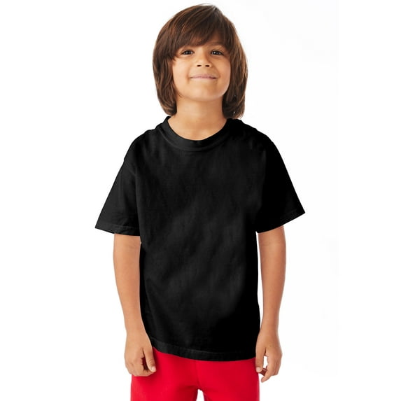 Hanes T-Shirt Kids' Garment Dyed Cotton Boys Girls Short Sleeve Tee Crewneck XS-XL