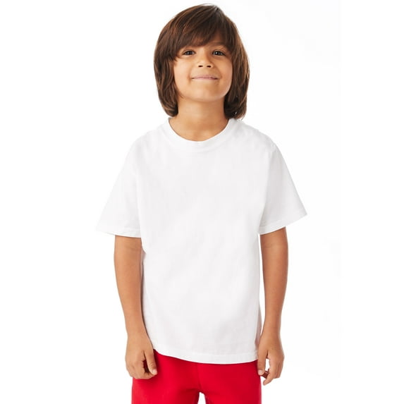 Hanes T-Shirt Kids' Garment Dyed Cotton Boys Girls Short Sleeve Tee Crewneck XS-XL