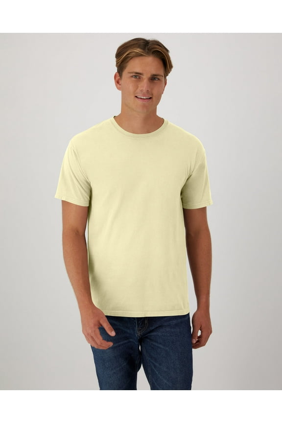 T-Shirt Unisex Garment Dyed Cotton Short Sleeve Tee Crewneck S-3XL