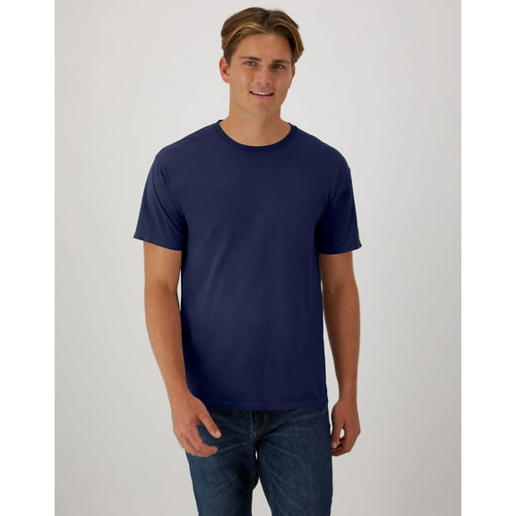 Hanes T-Shirt Unisex Garment Dyed Cotton Short Sleeve Tee Crewneck S-3XL