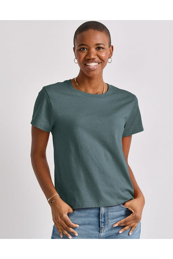 T-Shirt Women's Tee Short Sleeve Originals 100% Cotton Crewneck 10 Colors