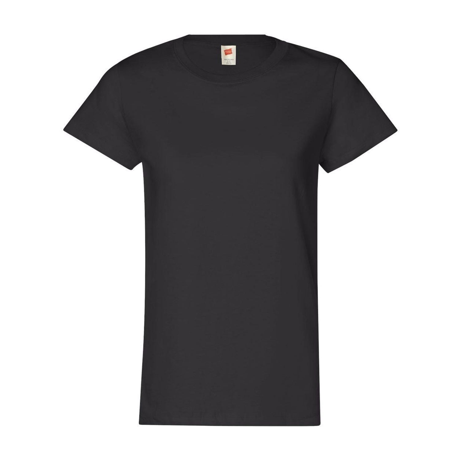 Hanes T-Shirt Womens Short Sleeve Crewneck Relaxed Fit Jersey ComfortSoft Cotton