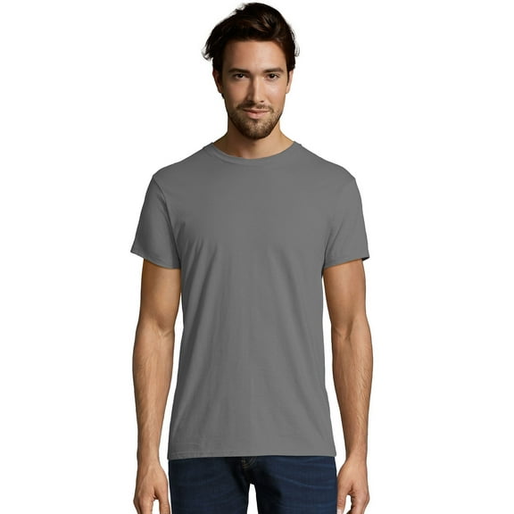 Hanes T-shirt Men's Shirts Tee Cotton Jersey Light Weight Short Sleeve Nano-T Crewneck