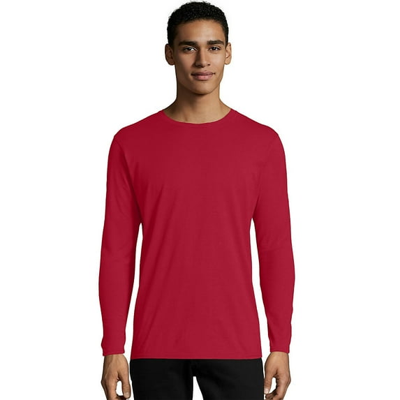 Hanes TAGLESS® Nano-T® Men's Long-Sleeve Tee - 498L