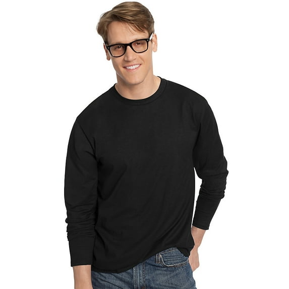Hanes TAGLESS® Nano-T® Men's Long-Sleeve Tee - 498L