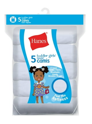 Hanes Toddler Girl Potty Trainer Brief Panty, 6 Pack, Sizes 2T-5T 