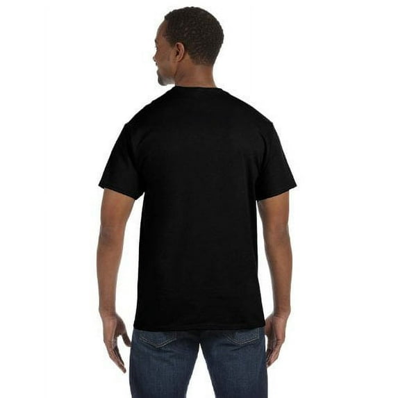 Hanes Tagless Men`s T-Shirt Black Pack of 9