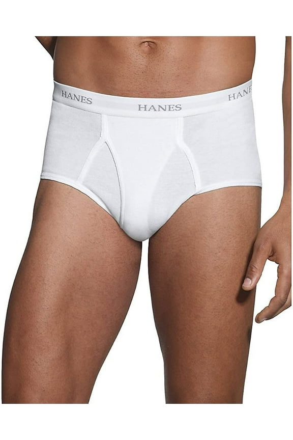 Tagless Mens No Ride Up Briefs with Comfort Flex Waistband White