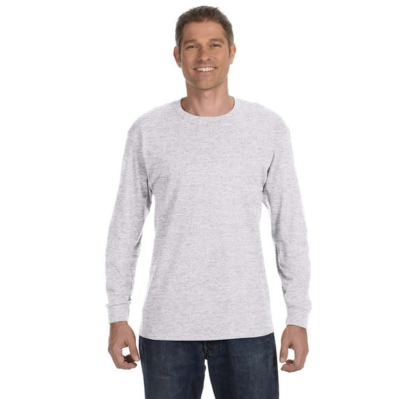 Hanes Tagless&Reg; Long-Sleeve T-Shirt , 5586 , Ash , Large