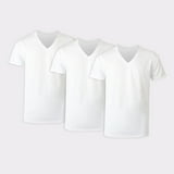 Hanes Tall Man T-Shirt Undershirt, 3-Pack, Cotton V-Neck Undershirts ...