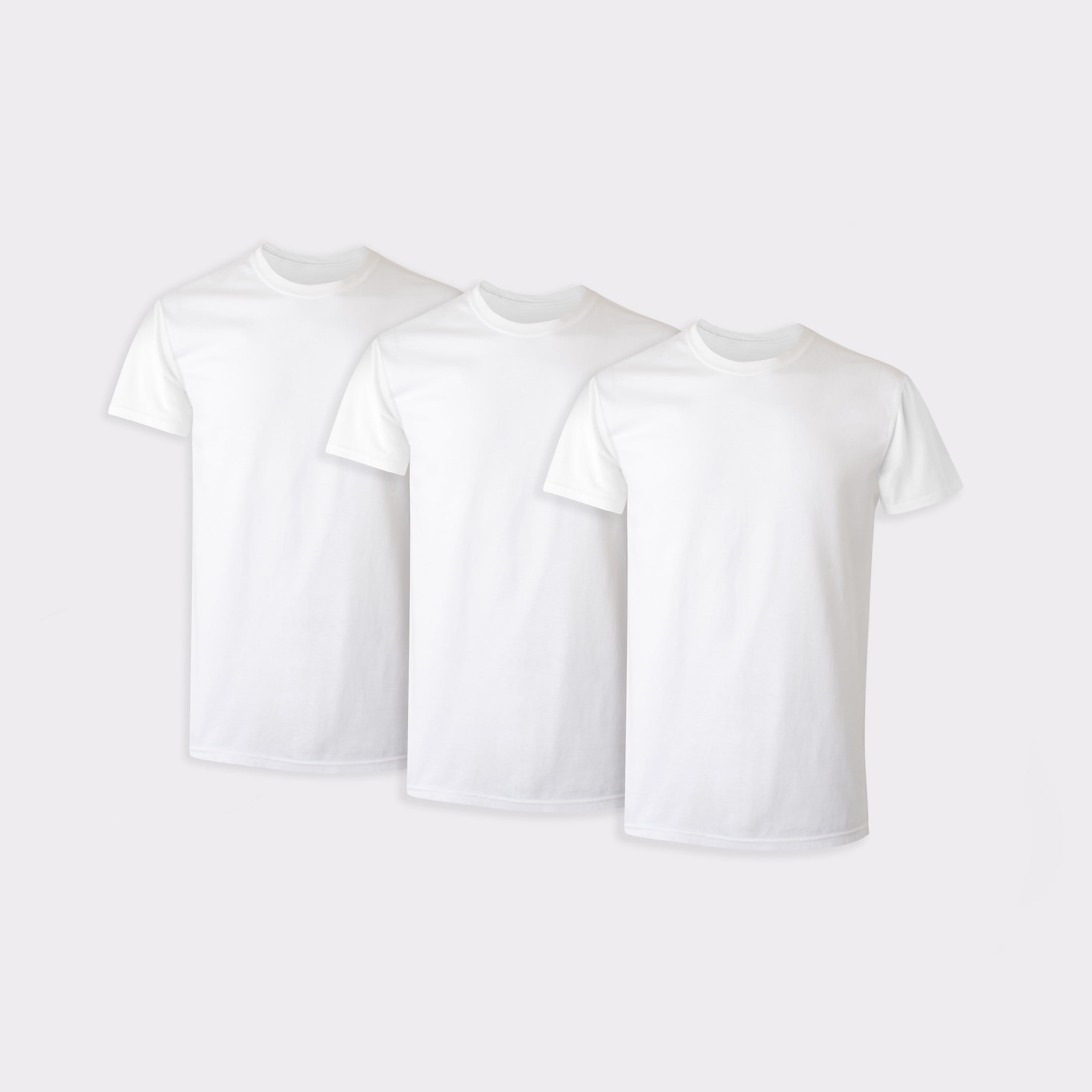 Hanes Tall Man Cotton Undershirt, Longer Length, Crewneck, White, 3-Pack (Big & Tall Sizes)