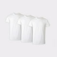 thumbnail image 1 of Tall Man Cotton Undershirt, Longer Length, Crewneck, White, 3-Pack (Big & Tall Sizes), 1 of 8