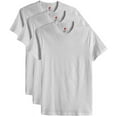 thumbnail image 1 of Hanes Tall Men's Undershirts Crew Neck 3-Pack White 6XLT #1202C, 1 of 2