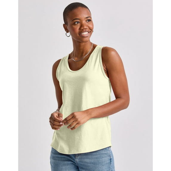 Hanes Tank Top Originals Womens Gym Workout 100% Cotton Soft Banded Neck XS-2XL