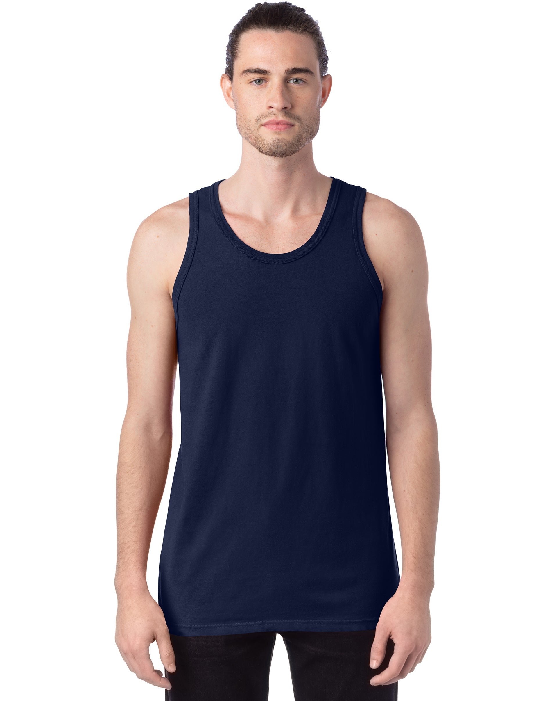 Hanes Tank Unisex Garment Dyed Cotton Sleeveless Tee Classic Perfect ...