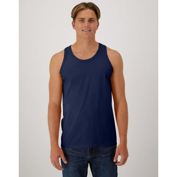Hanes Tank Unisex Garment Dyed Cotton Sleeveless Tee Classic Perfect Fit S-3XL