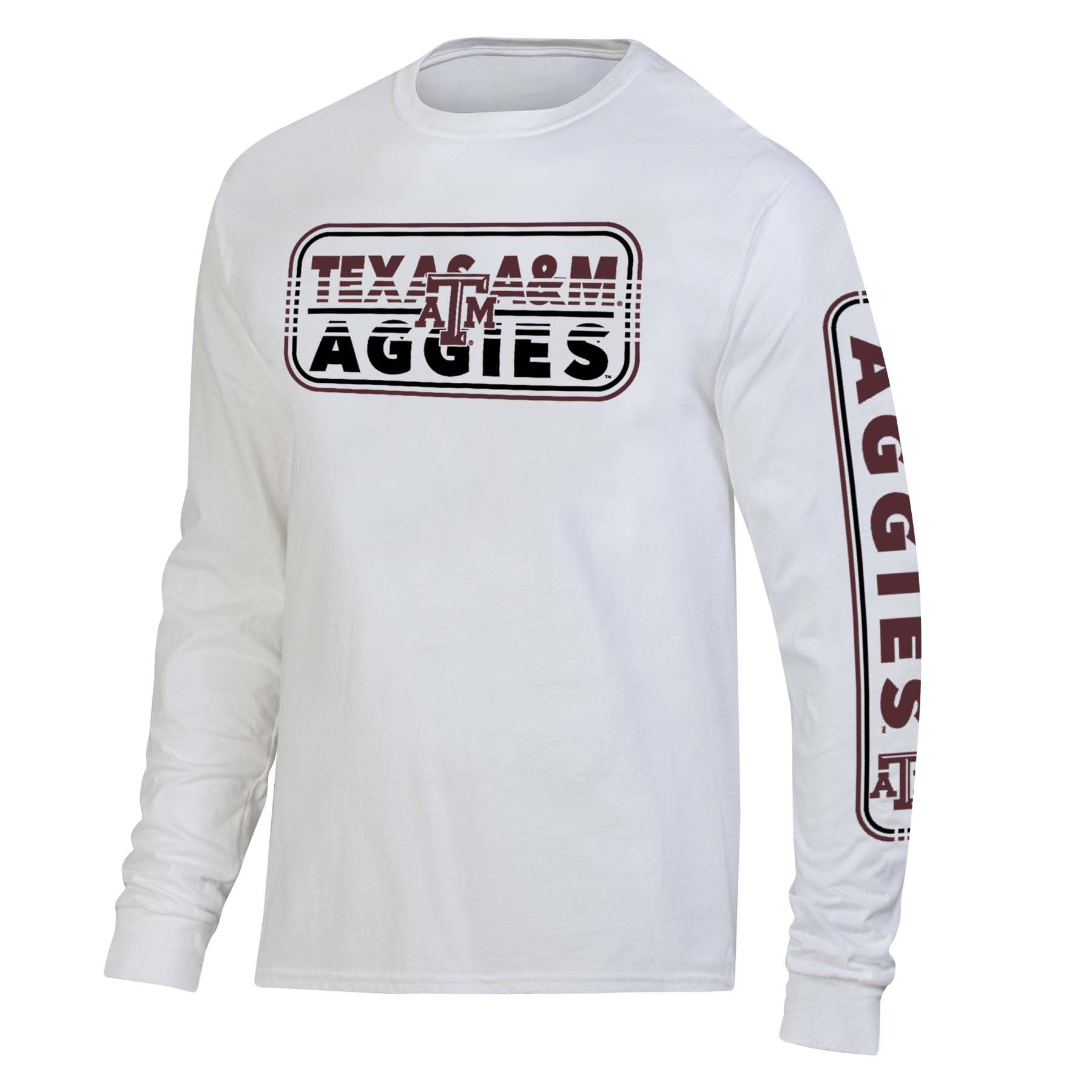 Hanes Texas A&M Aggies White Long Sleeve 2-hit T-Shirt - Walmart.com