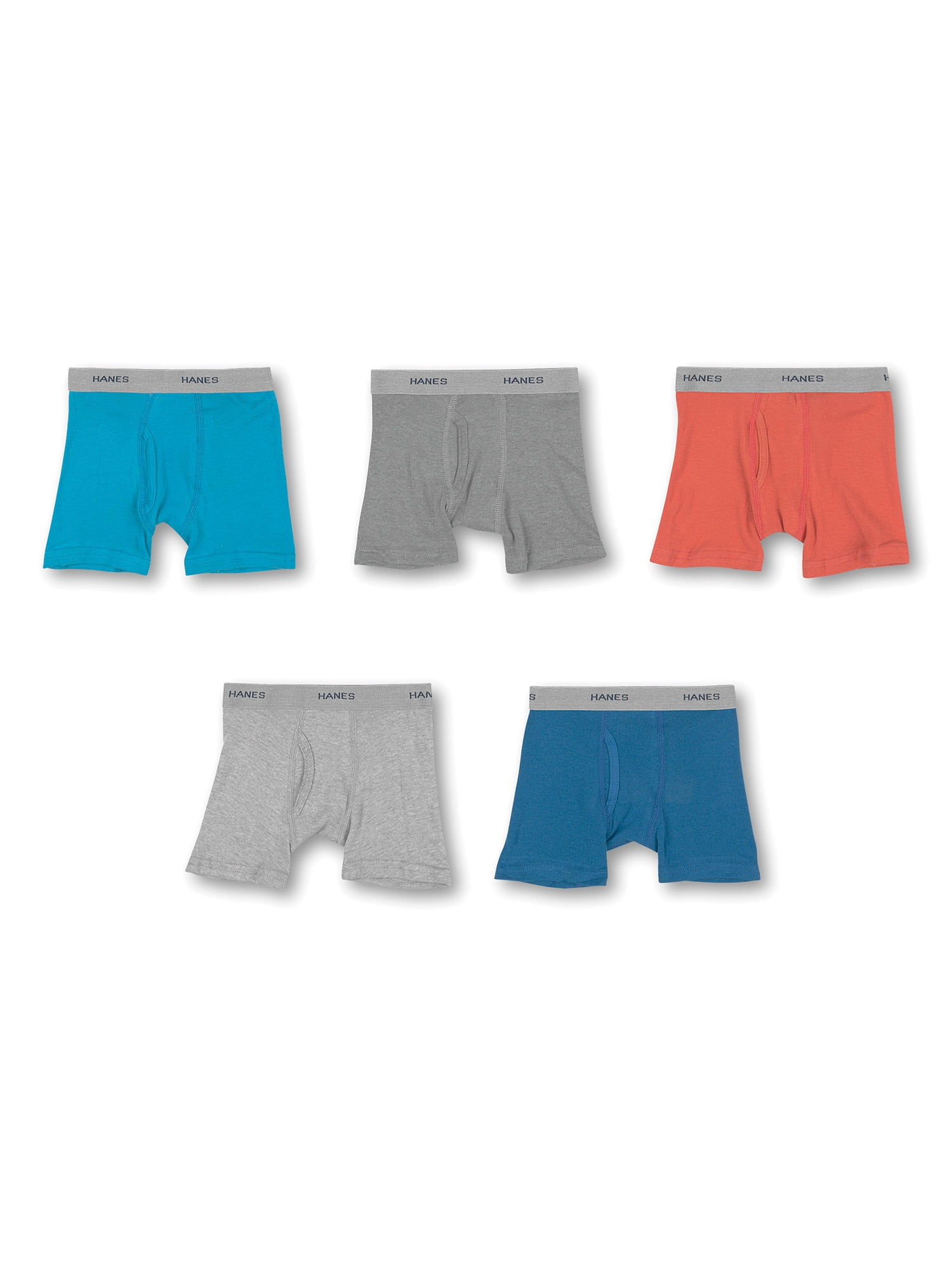 Hanes Toddler Boy Boxer Brief Underwear, 5 Pack, Sizes 2T5T