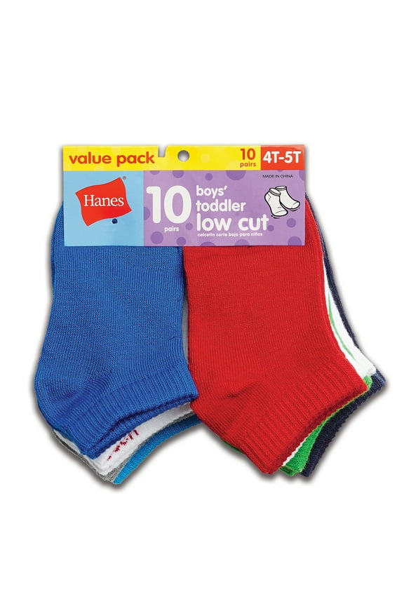 Toddler Boy Low Cut Socks, 10-Pack