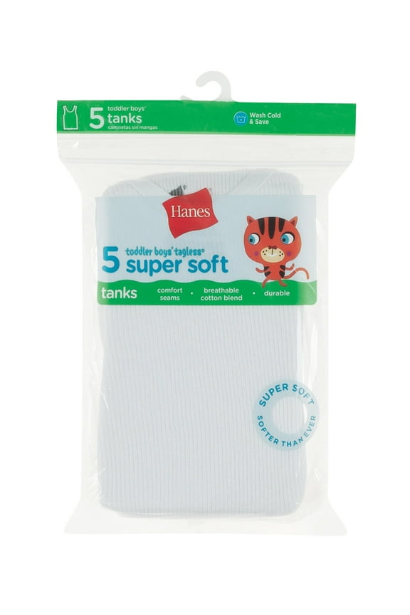 Tank Top 5-Pack Toddler Boys Super Soft Underwear Breathable Tag-free