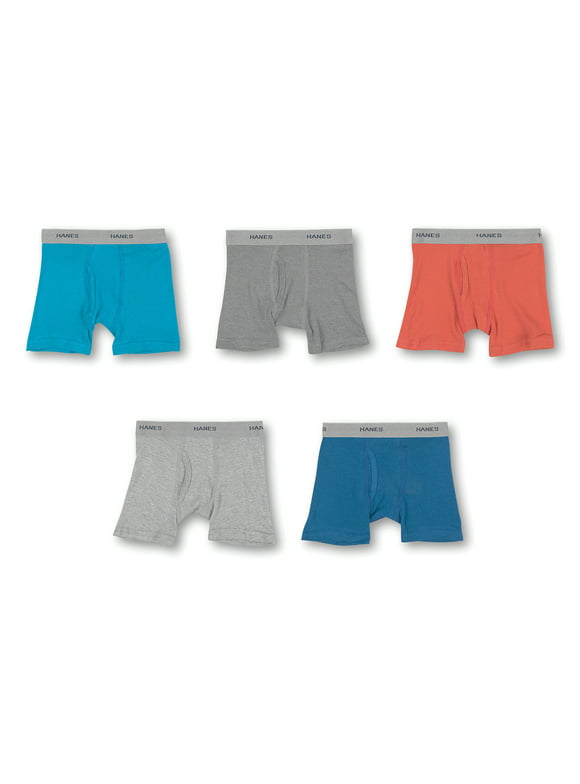 Hanes Toddler Boys’ Underwear Boxer Briefs, 5-Pack (Boys Toddlers)