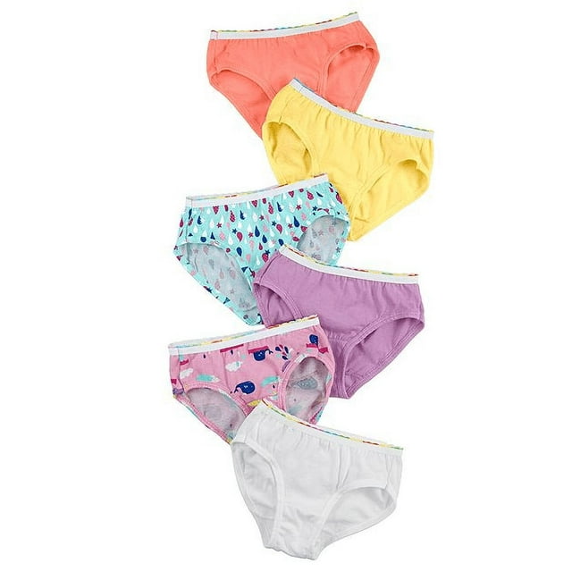 Hanes Toddler Girl Hipster Panty, 6 Pack, Sizes 2T-5T