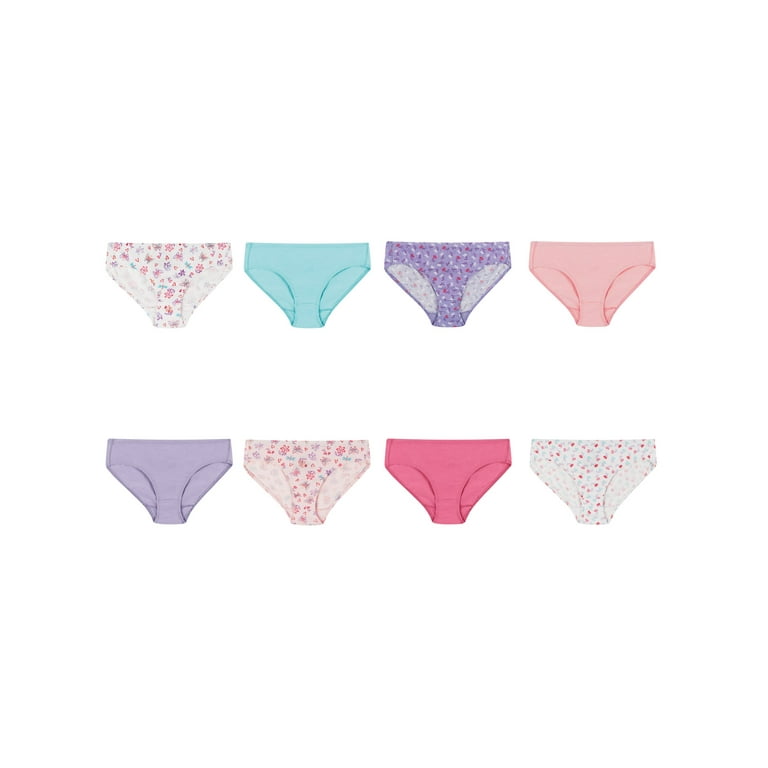 Hanes Girls Brief Underwear, 6 Pack Panties Sizes 6 - 16 - Walmart