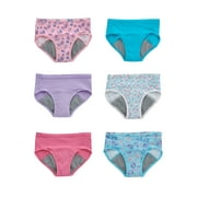 Hanes Toddler Girl Potty Trainer Brief Panty, 6 Pack, Sizes 2T-5T