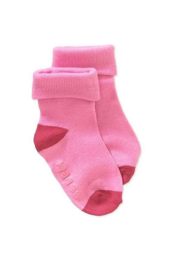 Toddler Girl Turn-Cuff Socks, 6 Pack, Sizes 6M-5T