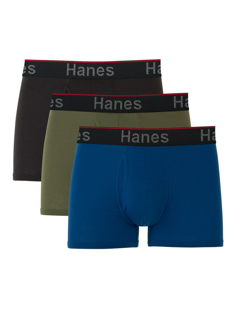 Hanes Total Support Pouch Men's Trunks Pack, Anti-Chafing