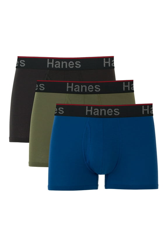 Underwear Boxer Briefs Pack, 3-Pack, Comfort Flex Fit, Moisture-Wicking, No-Ride-Up Fit
