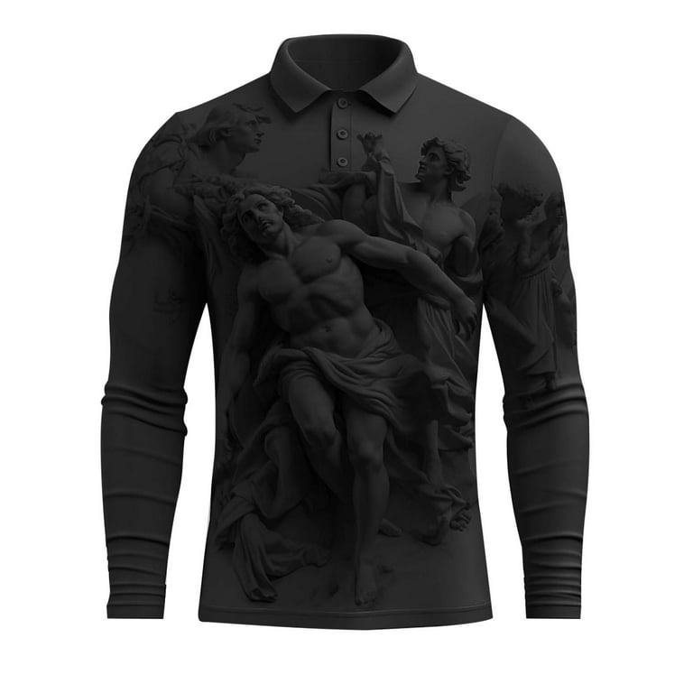 Hanes long sleeve polo top