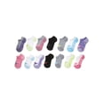 thumbnail image 1 of Hanes Ultimate Girls' No Show Socks, Moisture Wicking, 14-Pairs Assorted L, 1 of 3