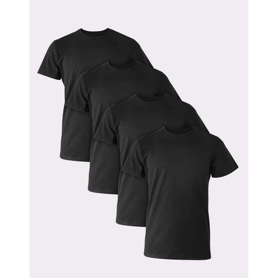 Hanes Men's Crewneck Undershirt 4-Pack T-Shirt Tee Comfort Fit Stretch Ultimate