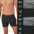 thumbnail image 1 of Hanes Ultimate 4-Pack Men's ComfortBlend Boxer Brief Underwear Color: Black Gray Size: M, 1 of 4