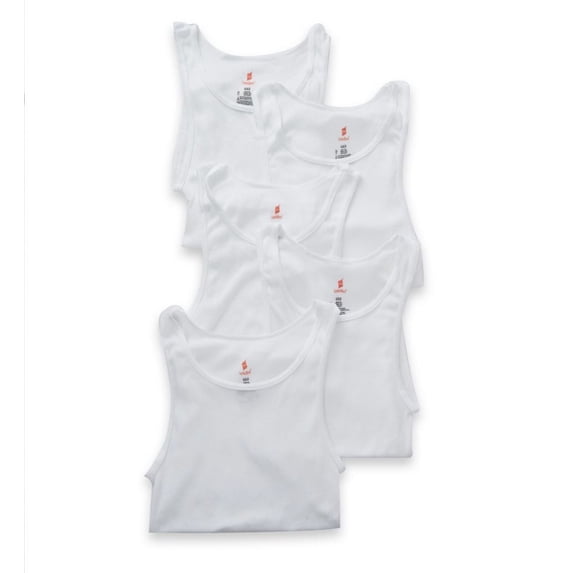 Men's Hanes UBT3W5 Ultimate Comfortblend A-Shirts - 5 Pack (White 2XL)