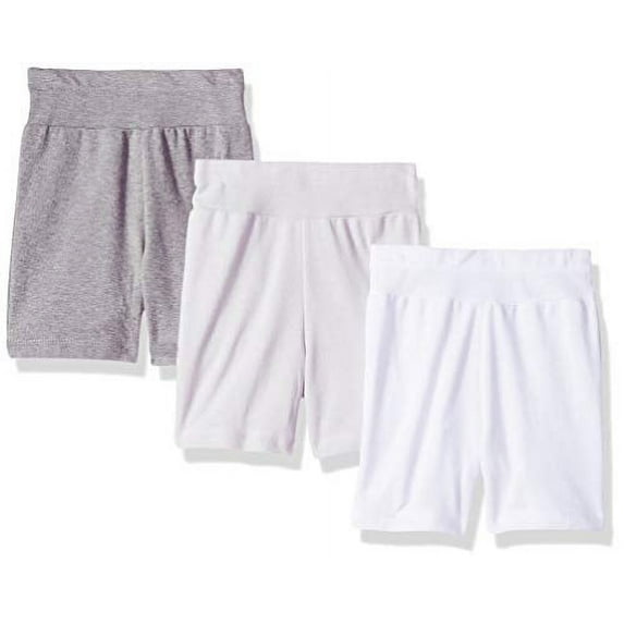 Hanes Ultimate Baby Flexy 3 Pack Adjustable Fit Knit Shorts, Grey, 12-18 Months