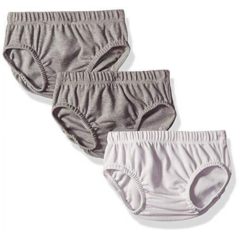 Hanes Ultimate Baby Flexy 3 Pack Diaper Covers, Grey, 6-12 Months